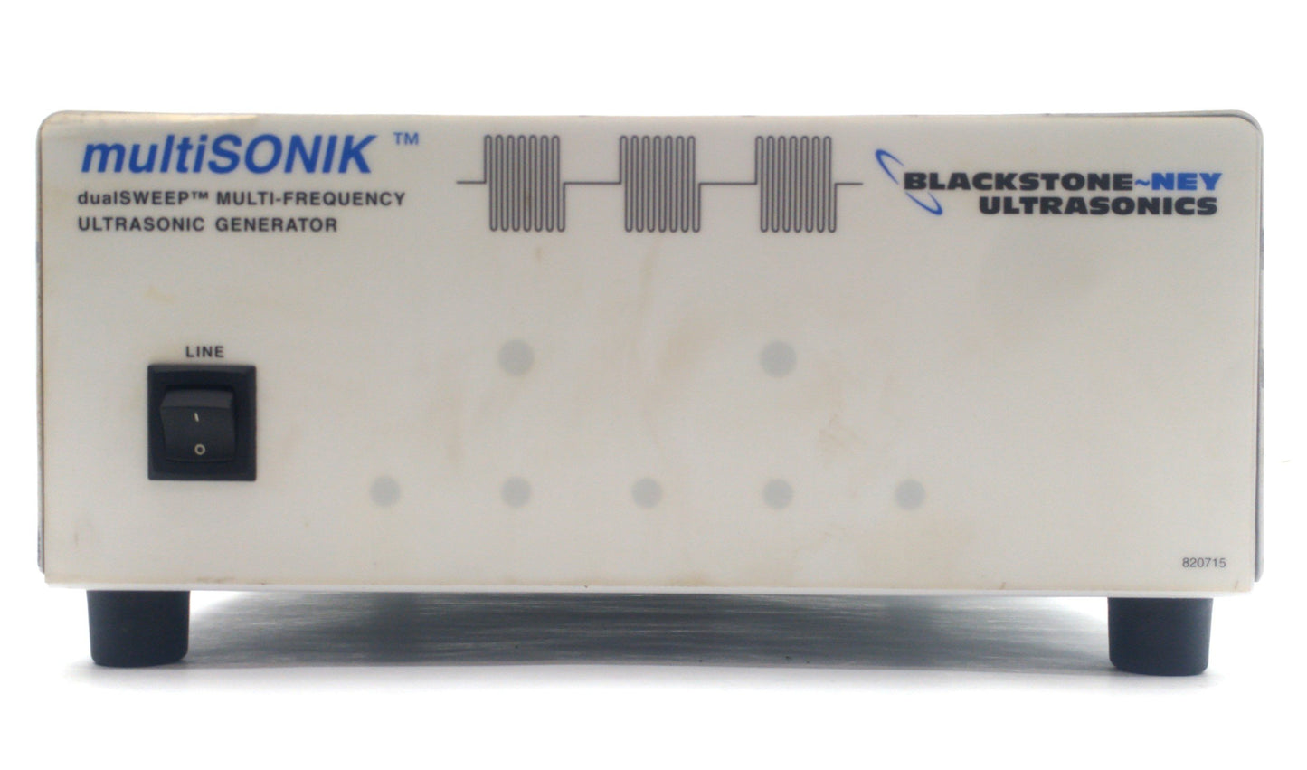 Used Blackstone-NEY multiSonic Ultrasonic Generator, 40/72/104/170kHz, 208VAC 15A