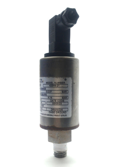 Used Barksdale 425H4-21 Pressure Transducer 0-30PSI 4-20mA 12-30VDC Excitation *Rust*