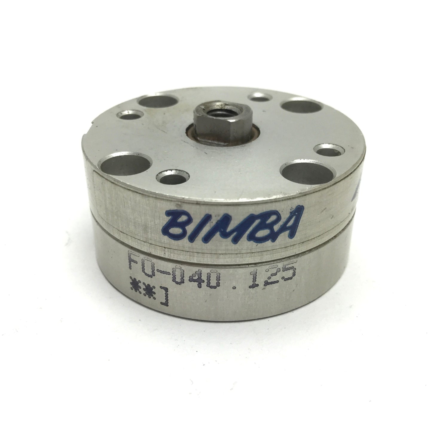 Used Bimba FO-040.125 Flat-1 Pneumatic Cylinder, Bore: 3/4", Stroke: 1/8", 10-32