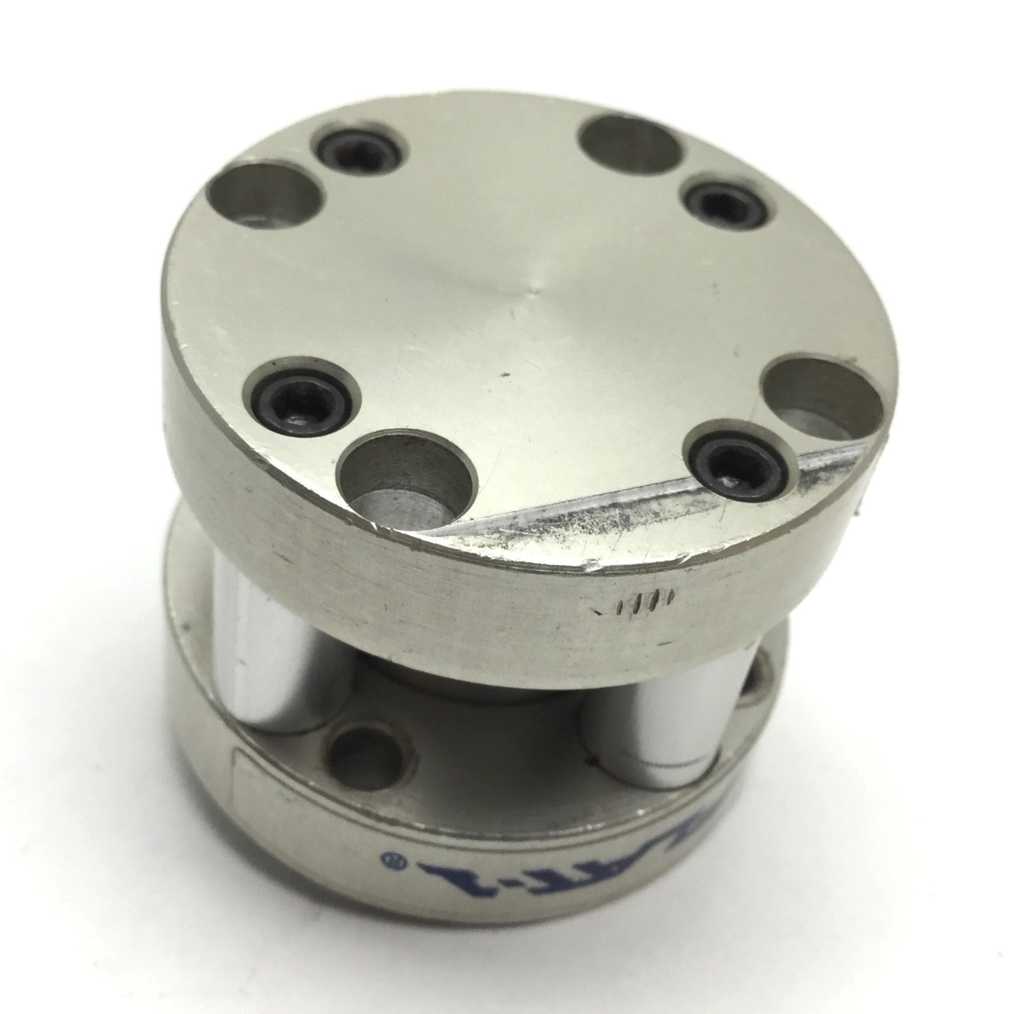 Used Bimba FO-040.625 Flat-1 Pneumatic Cylinder, Bore: 3/4", Stroke: 5/8", 10-32