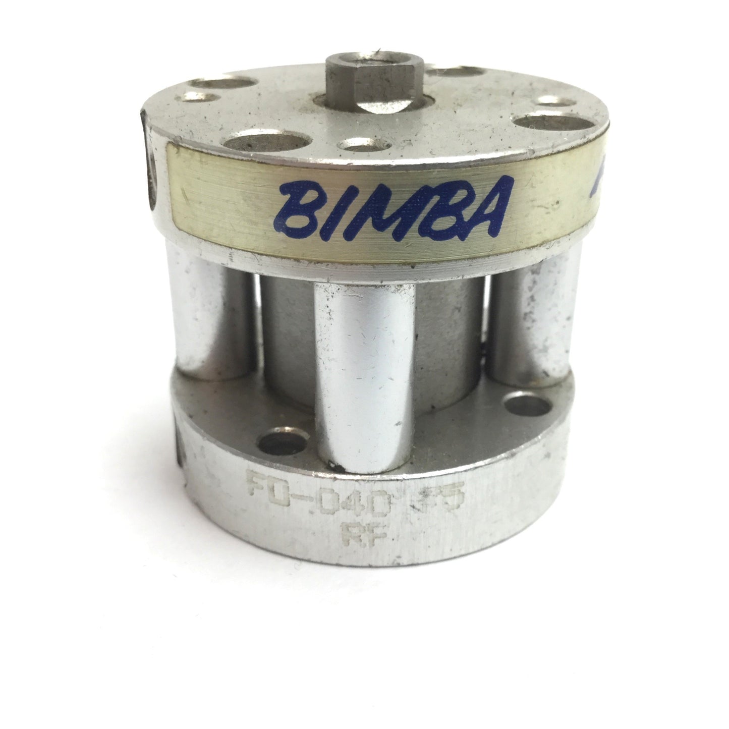 Used Bimba FO-040.75 Flat-1 Pneumatic Cylinder, Bore: 3/4", Stroke: 3/4", 10-32