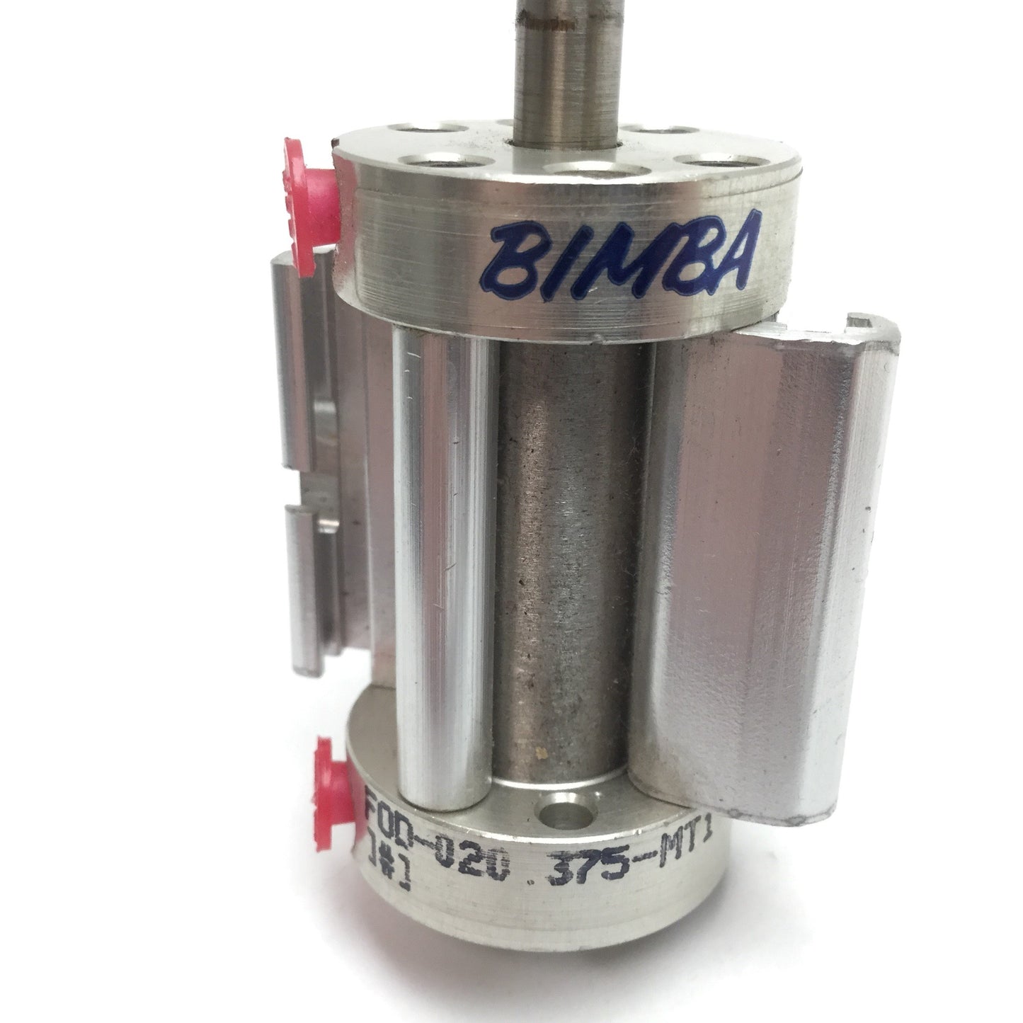 Used Bimba FOD-020.375-MT1 Double Rod Cylinder, Bore: 9/16", Stroke: 3/8", 10-32