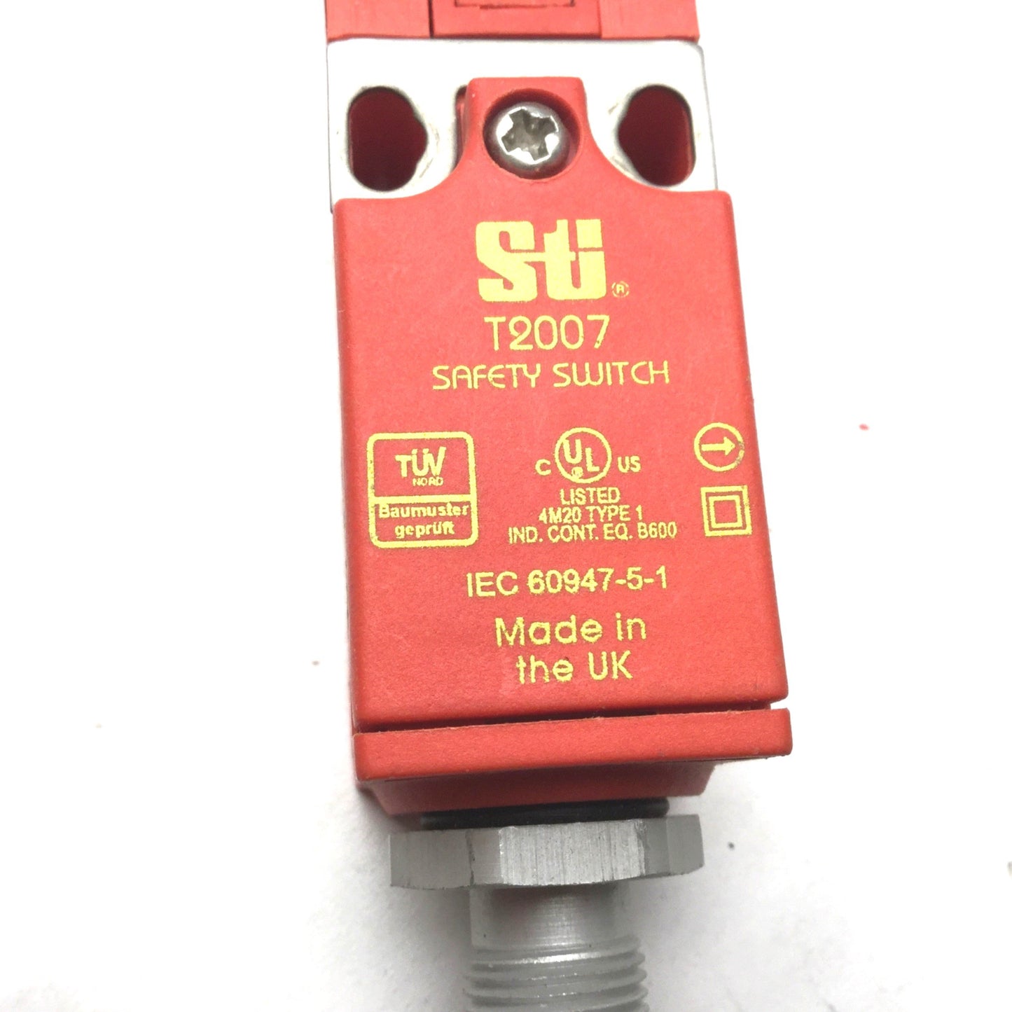 Used STI 44521-1022 Safety Switch With Key, Series T2007, 1 NC + 1 NO, With Key