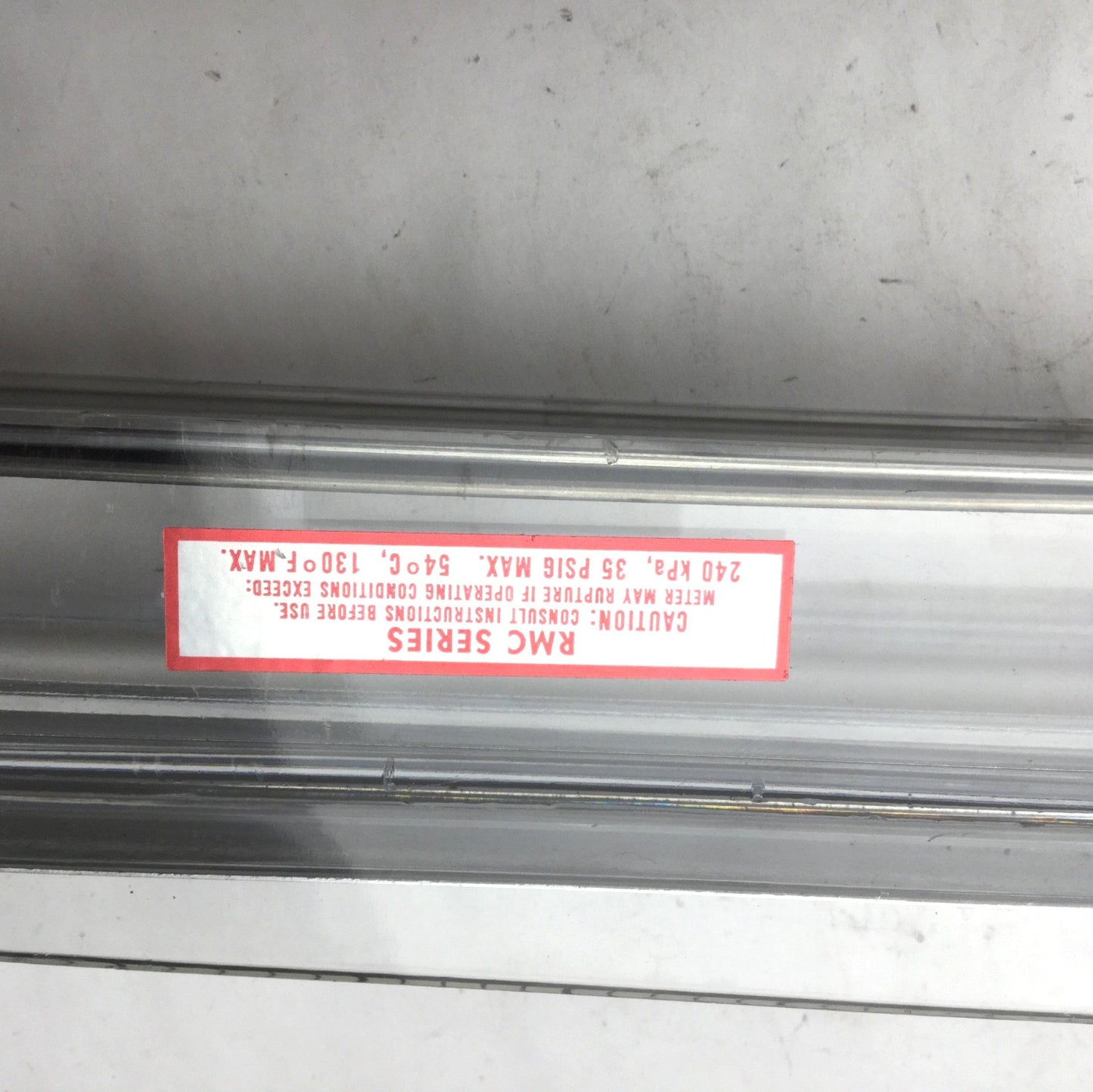 Used Dwyer RMC-102-BV Air Flow Meter, 35psi Max, 10-100 SCFH, 1/2" NPFT