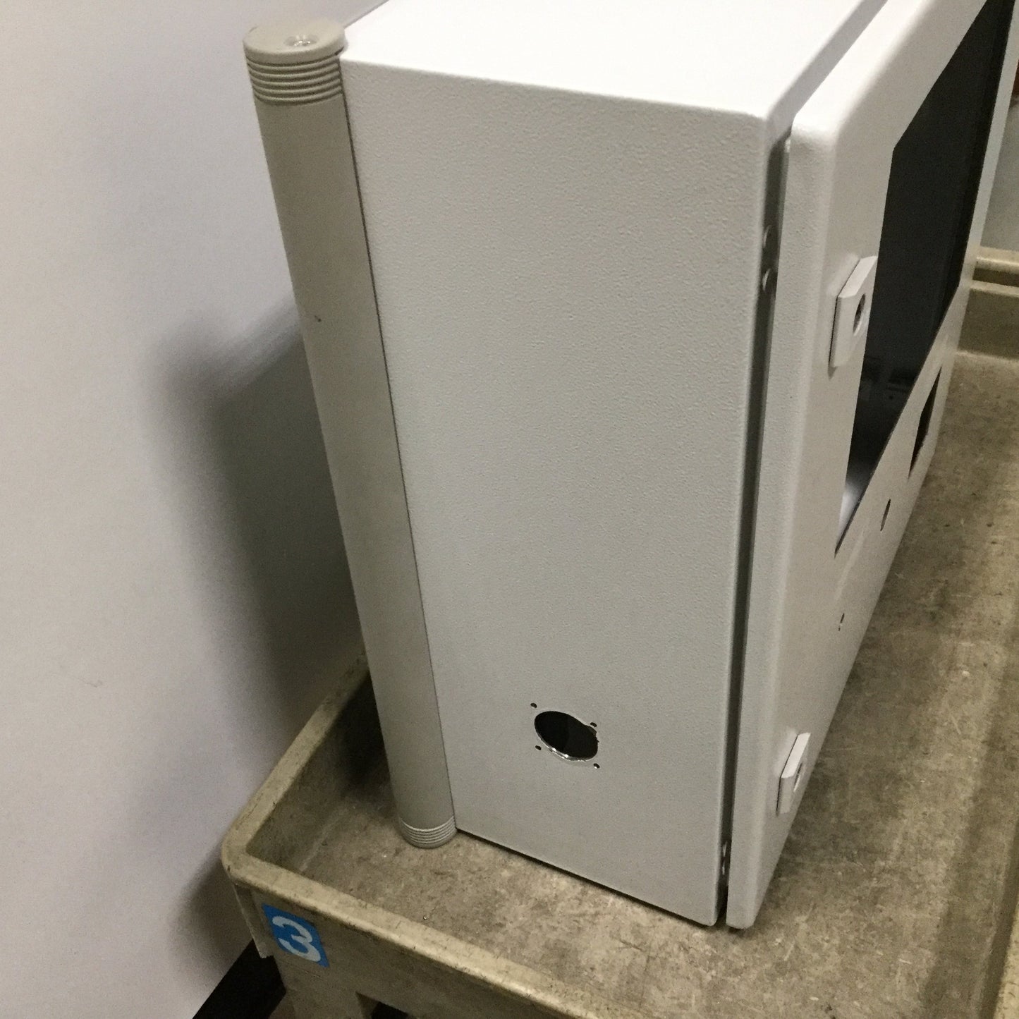 Used Rittal CP6532 Electrical Pendant Enclosure, 500mm x 500mm x 210mm, Steel, *Holes
