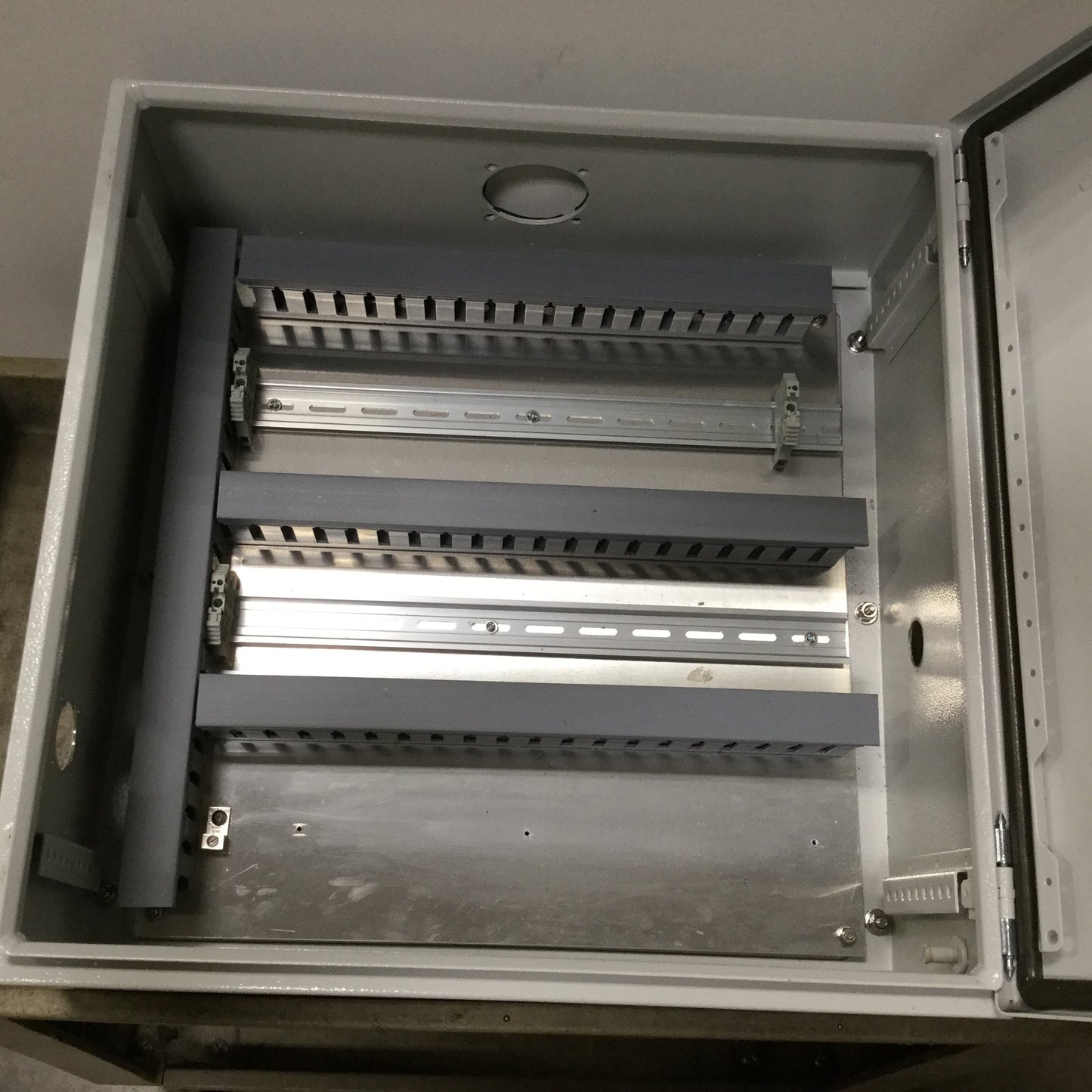 Used Rittal CP6532 Electrical Pendant Enclosure, 500mm x 500mm x 210mm, Steel, *Holes
