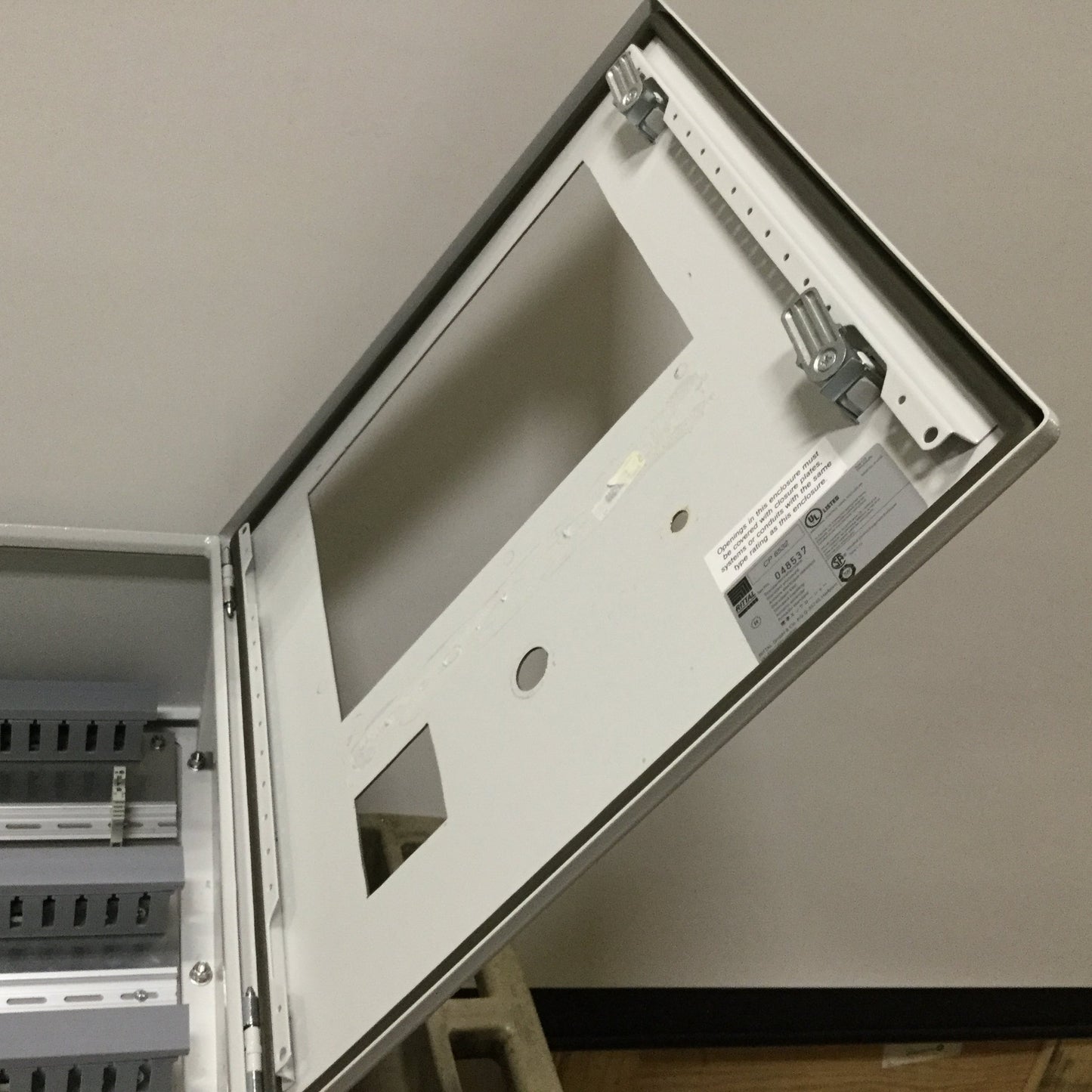 Used Rittal CP6532 Electrical Pendant Enclosure, 500mm x 500mm x 210mm, Steel, *Holes