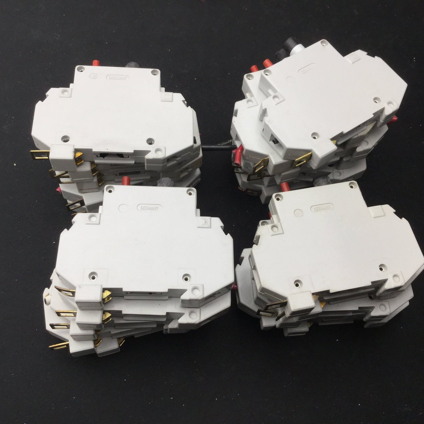 Used Lot of 21 Square D GCB150 Circuit Breakers, Ser B, Voltage: 125VAC, 65VDC, 15A