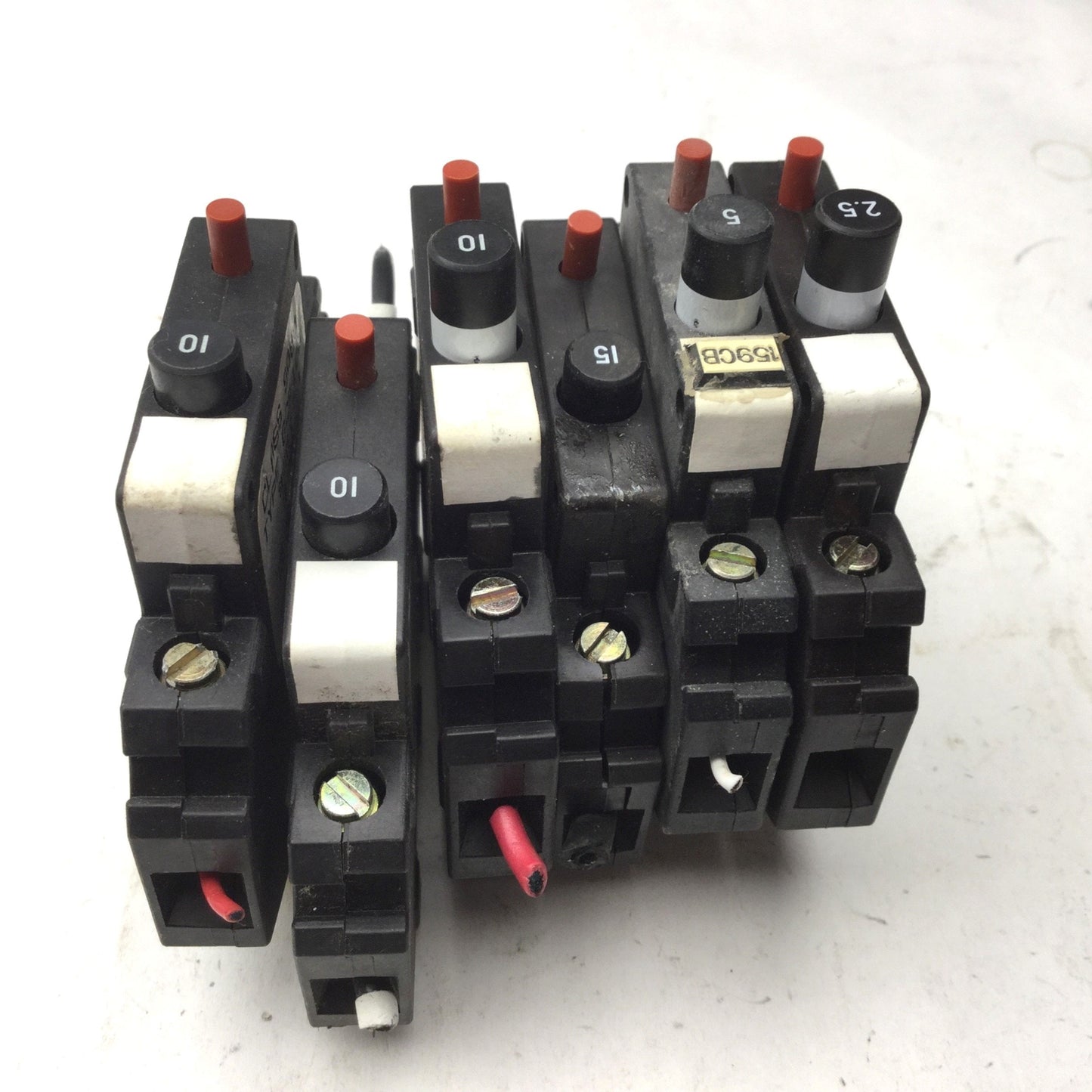 Used Lot of 6 Square D Series C Circuit Breakers, 3x GCB100, GCB150 GCB50, GCB25