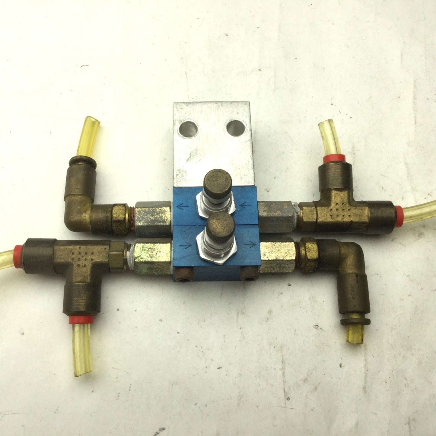 Used Bank of 2 Festo GR-1/8 Flow Control Valve, Inline, 0.1-10 bar, Ports: G1/8