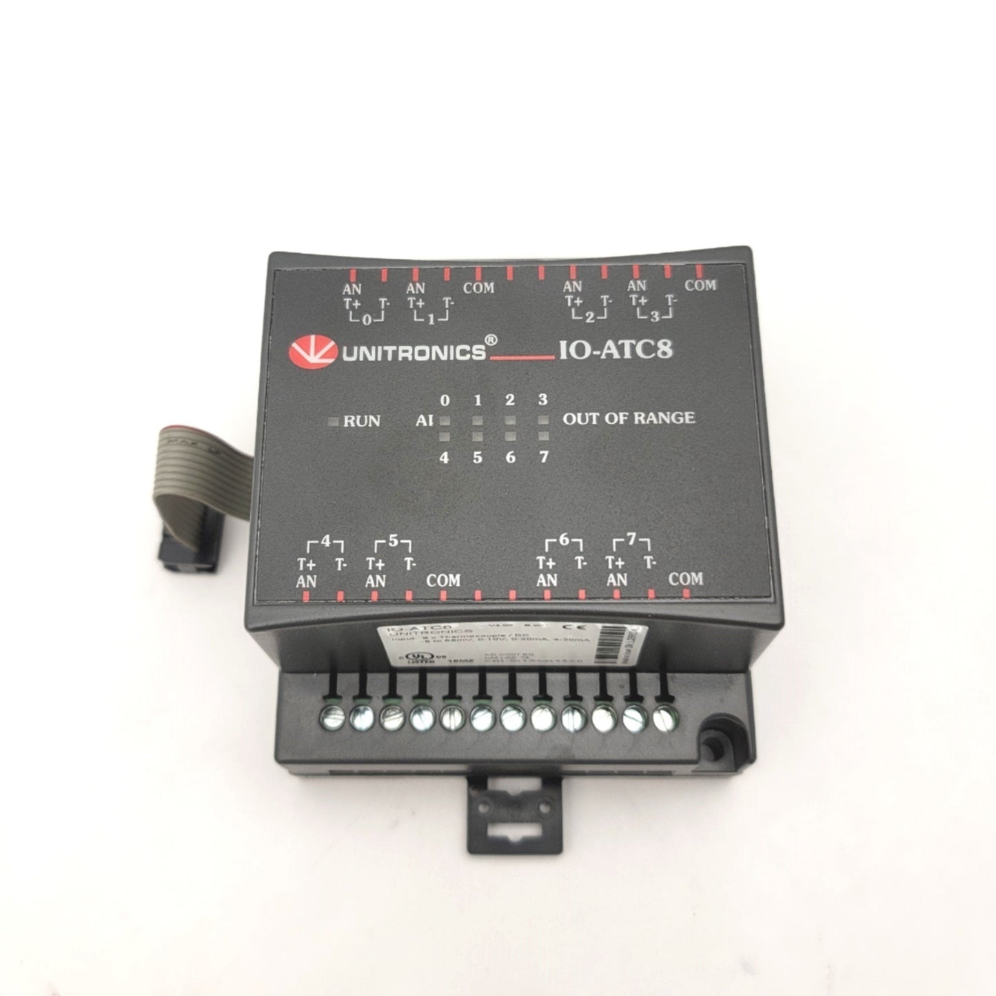Used Unitronics IO-ATC8 Expansion Module 8 Analog/Thermocouple Inputs 0-10V 0-20mA