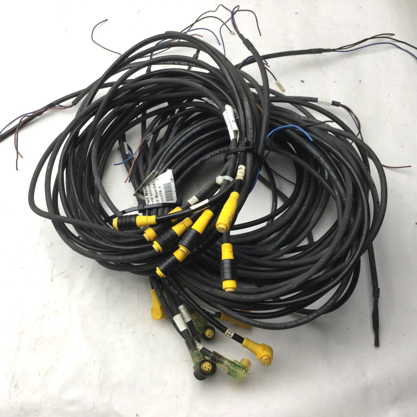 Used Lot of 15 Turck 7x Straight, 8x 90° Cordset, Picofast, M8 3-Pin *Varied Length