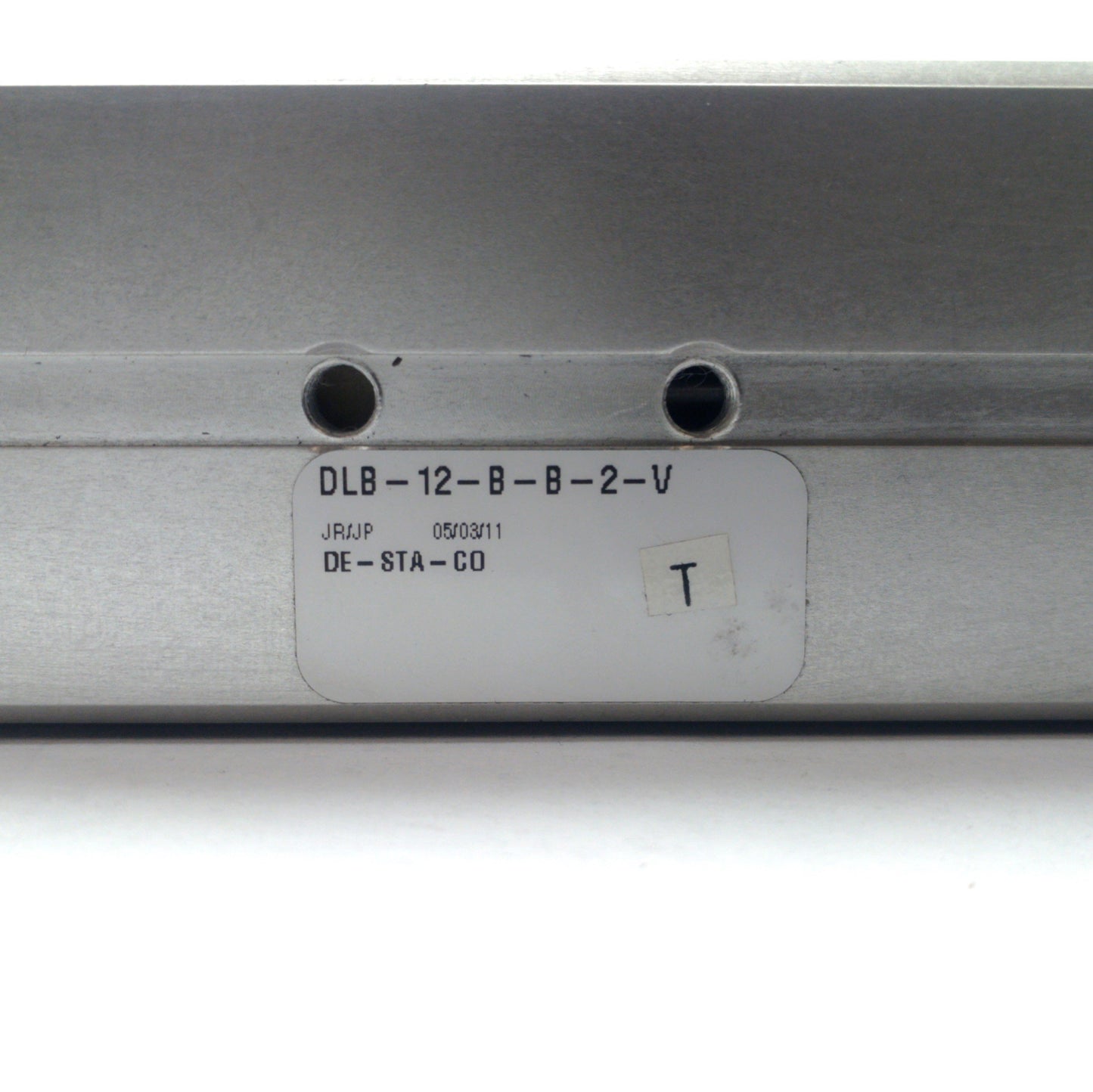 Used Destaco DLB-12-B-B-2-V Pneumatic Base Slide, 1/2" Bore, 2" Stroke, 100PSI, M5