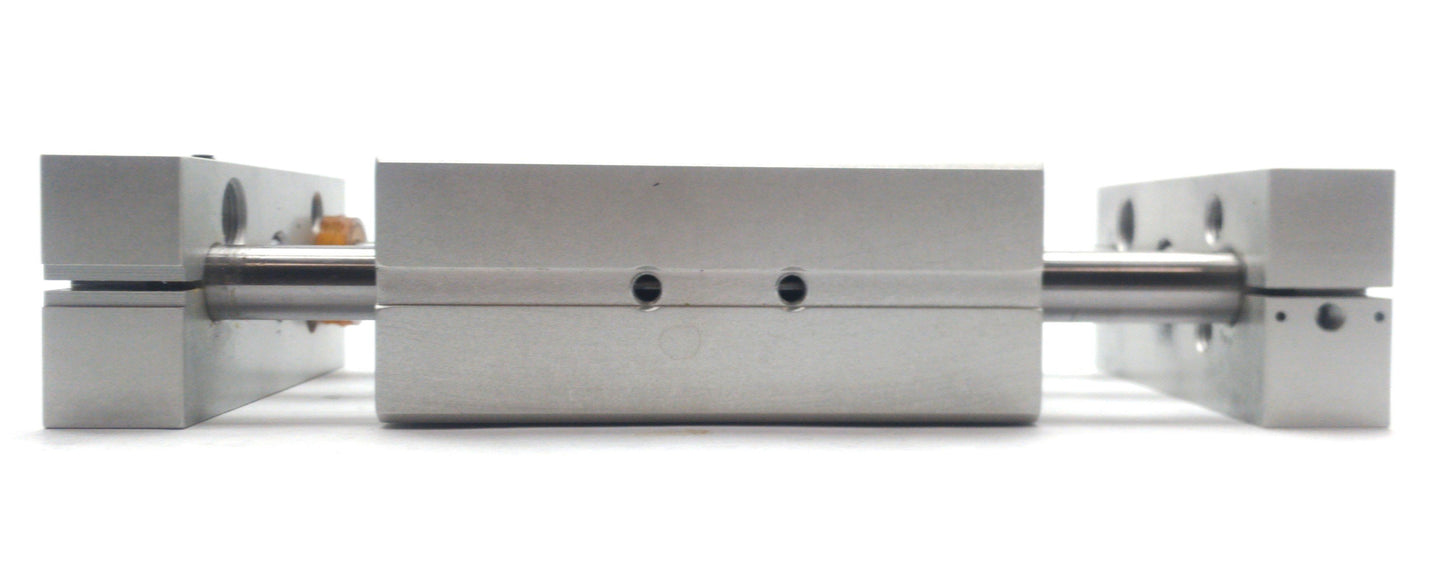 Used Destaco DLB-12-B-B-2-V Pneumatic Base Slide, 1/2" Bore, 2" Stroke, 100PSI, M5