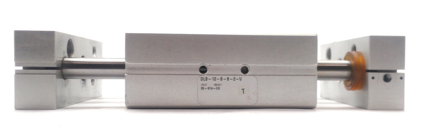 Used Destaco DLB-12-B-B-2-V Pneumatic Base Slide, 1/2" Bore, 2" Stroke, 100PSI, M5