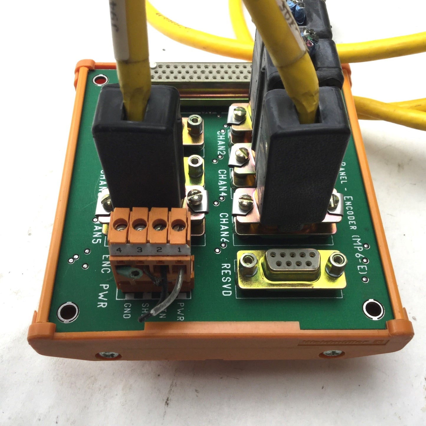 Used Adept MP6-E 30330-12450 995908-67 Motion Interface Panel, With 2 Cables