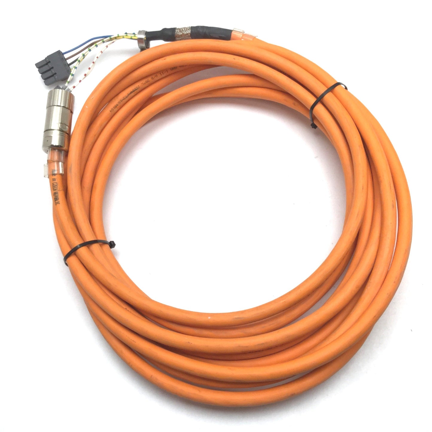 Used B&R Automation 8CM010.12-1 Servo Cable M23 8-Pin Female to Flying Leads 10m Long