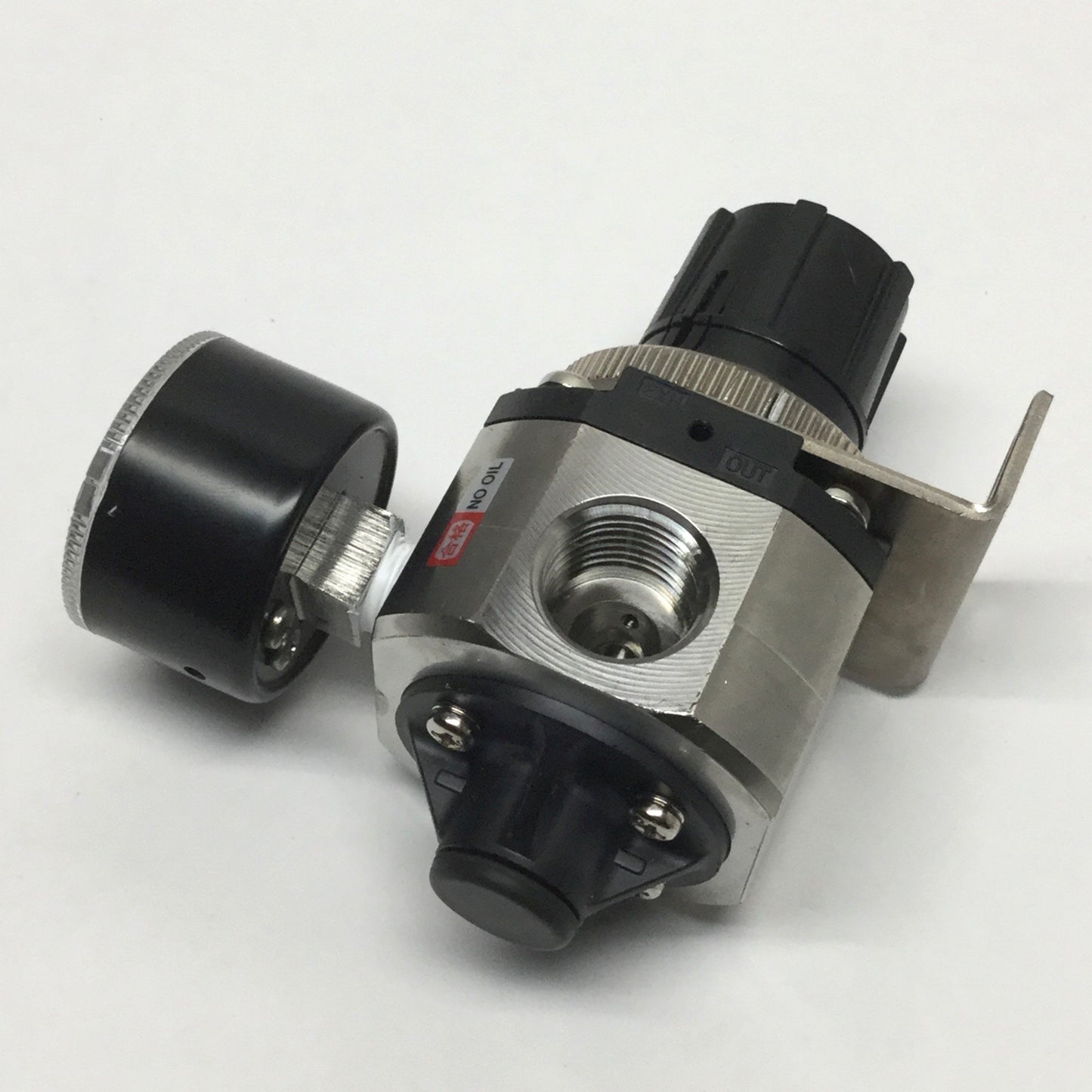 Used SMC SRH4010-N04 Clean Air Stainless Regulator, 0.05-0.7MPa, Class 100, 1/2" NPT