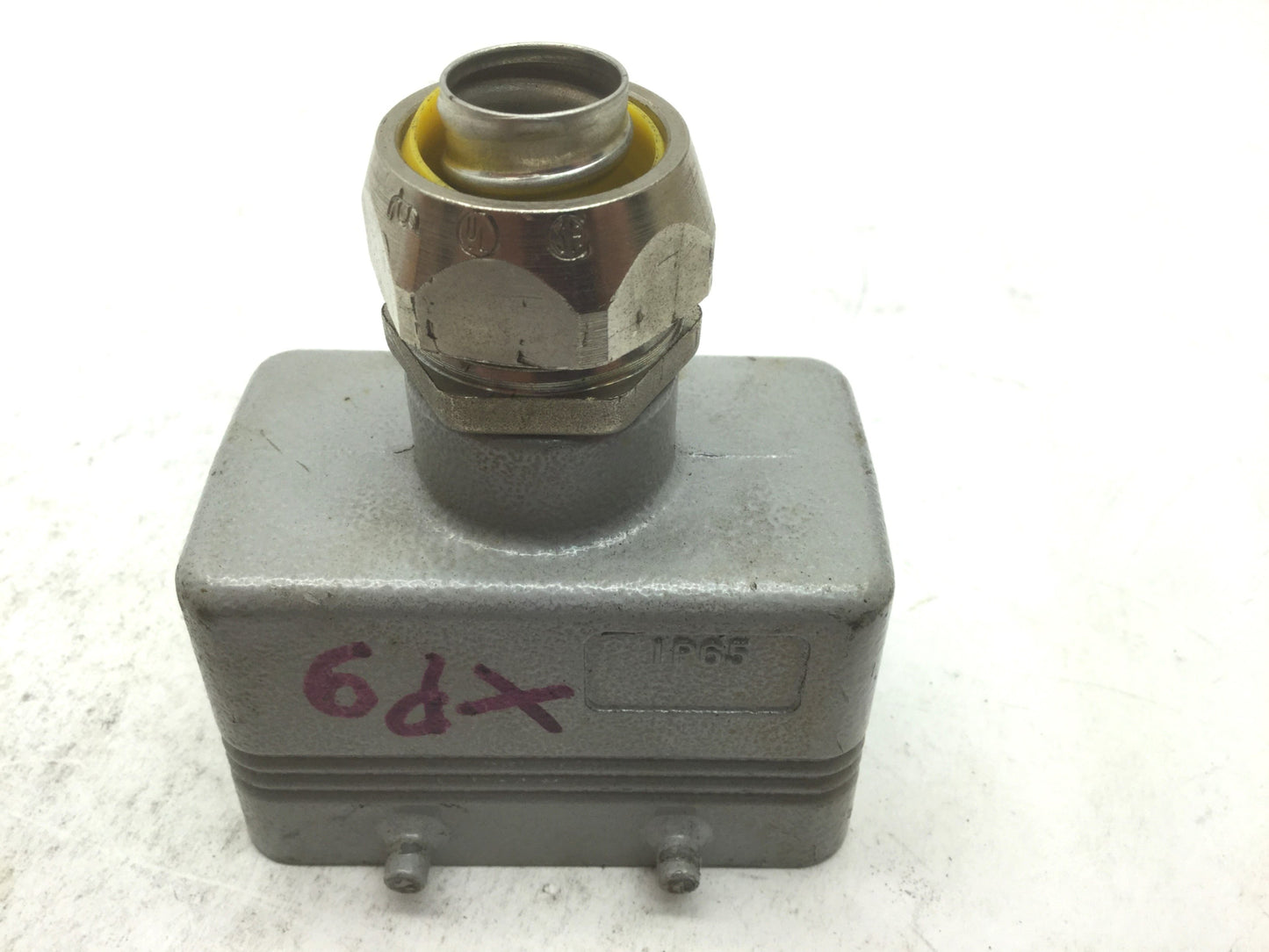 Used ILME CNM10 Male Power Connector 16A 400V W IP65 Metal Enclosure