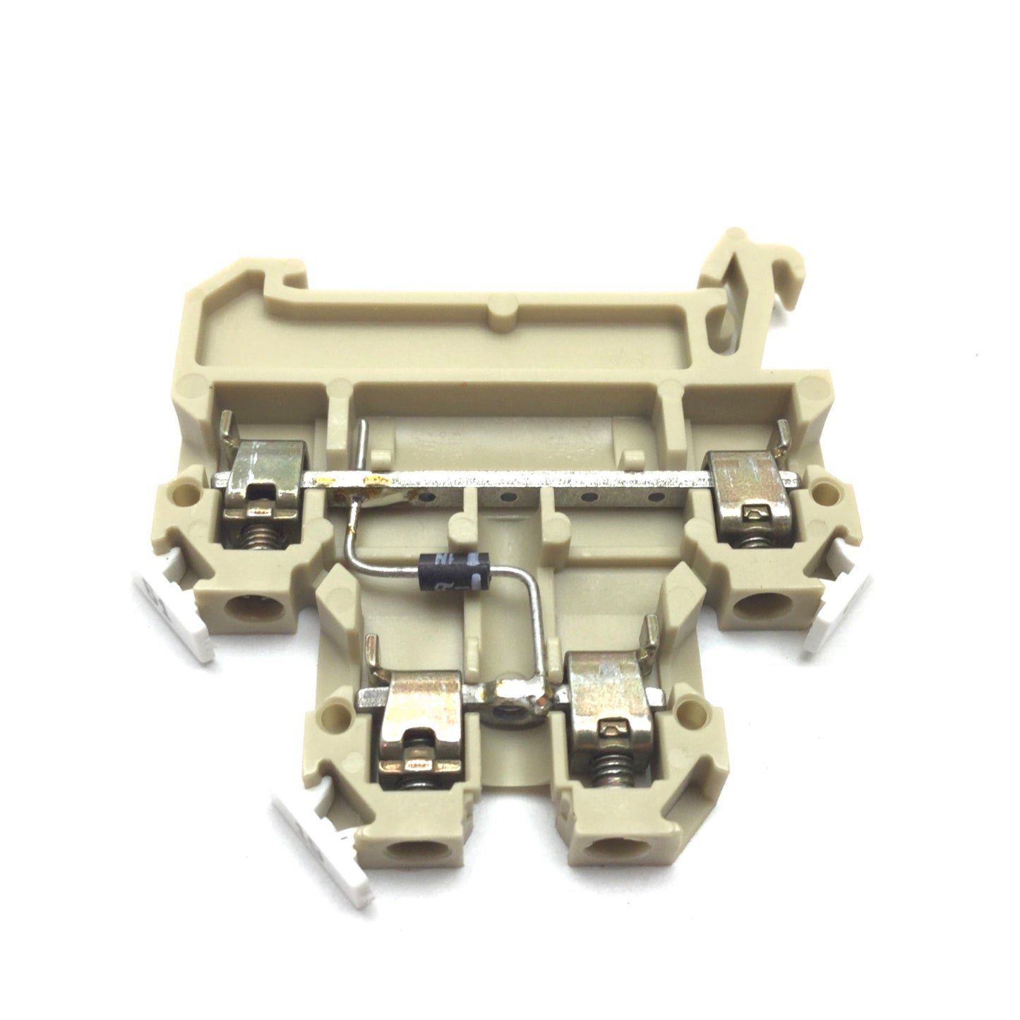 Used Lot of 14 Weidmuller DK4D Diode Terminal Block, Beige, 380V 10A, 22-12AWG