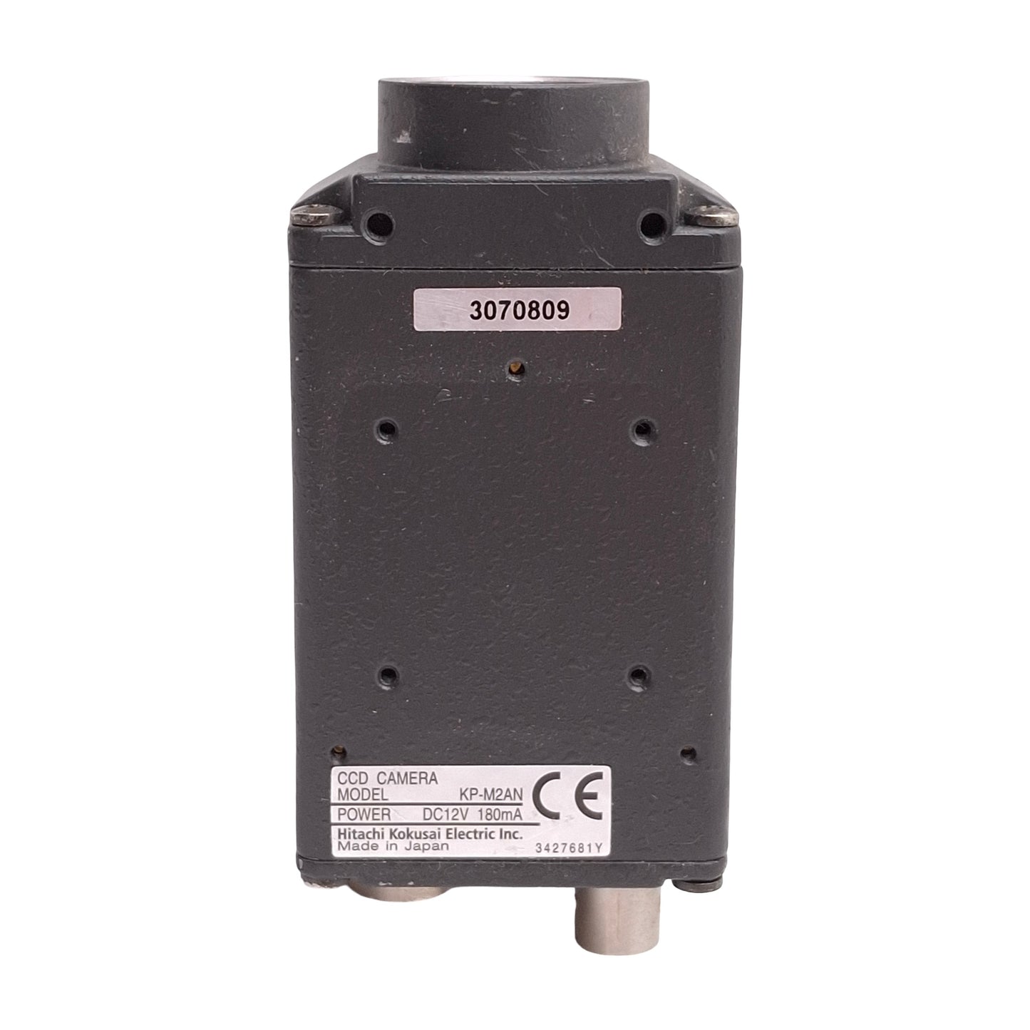 Used Hitachi KP-M2AN Machine Vision Camera, 1/2"CCD, 795 x 596px, BNC, C-Mount, 12VDC