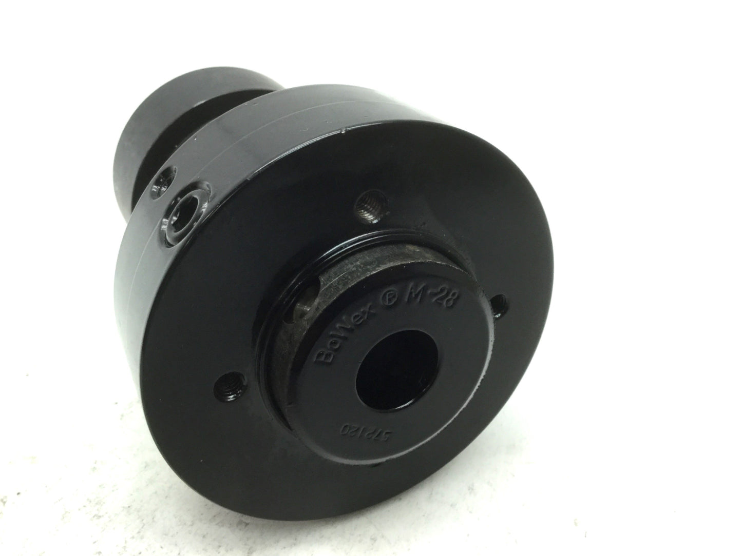 New – Open box Bowex M-28 Curved Tooth Coupling 16.8mm Bore to 64.6mm Flange M6-1.0