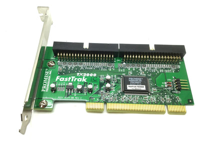 Used FastTrak TX2000 PCI IDE Controller Card 2 x ATA 133 PCI 266MB/S WindowsXP/Linux