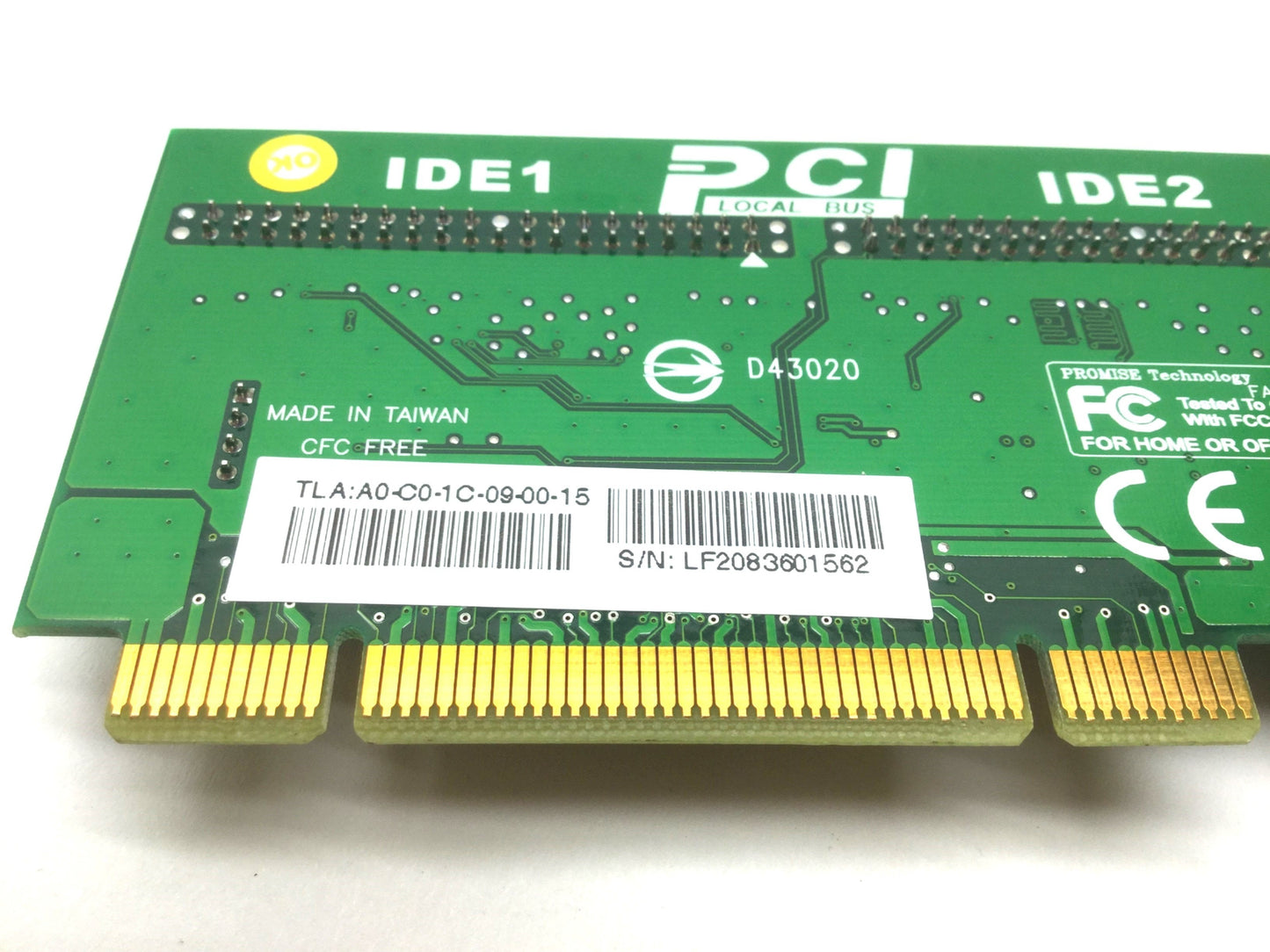 Used FastTrak TX2000 PCI IDE Controller Card 2 x ATA 133 PCI 266MB/S WindowsXP/Linux