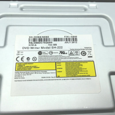 Used Samsung SH-222 Ver.BB DVD Writer Burner Sata