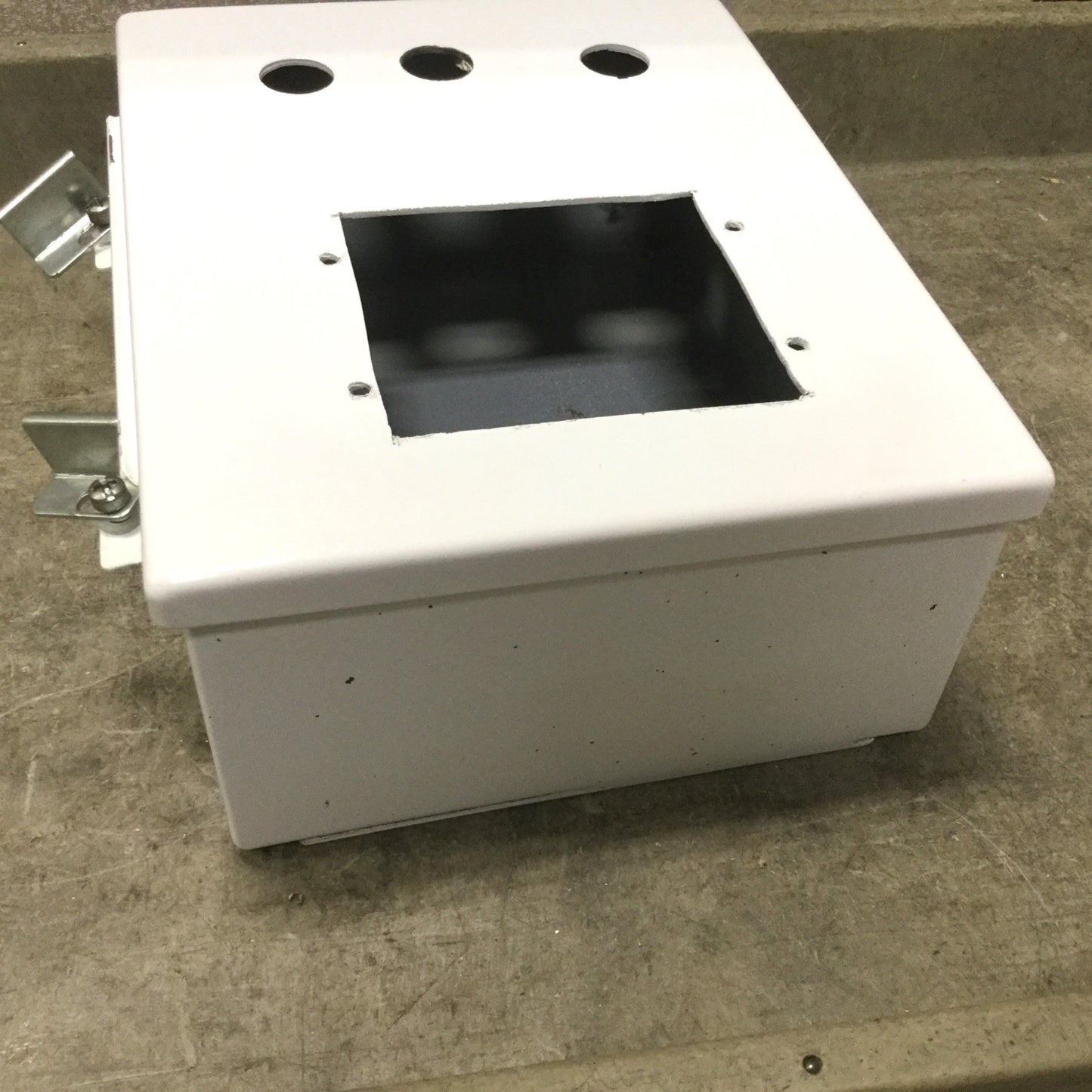 Used Saginaw SCE-1008CH Electrical Enclosure, Dimensions: 10" x 8" x 4", *Holes*