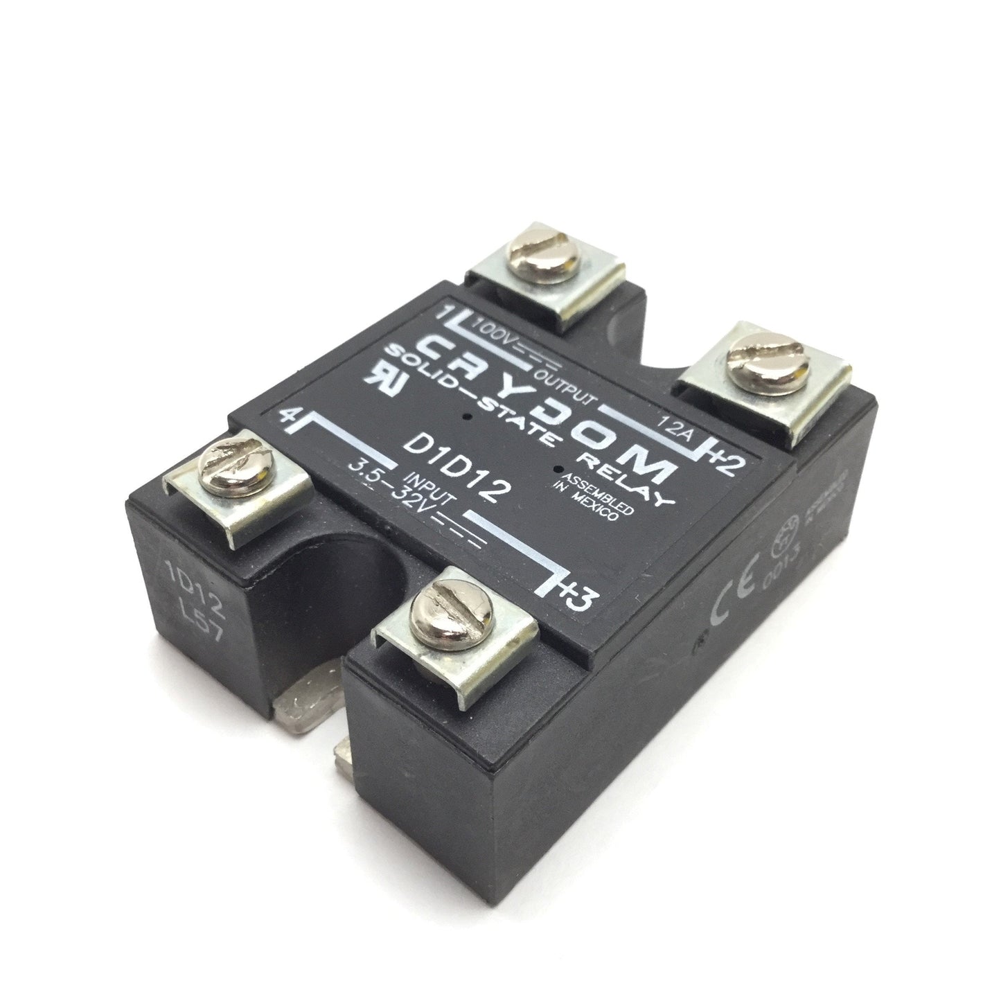 Used Crydom D1D12 Solid State Relay, Input: 3.2-32VDC, Output: 100VDC 12A