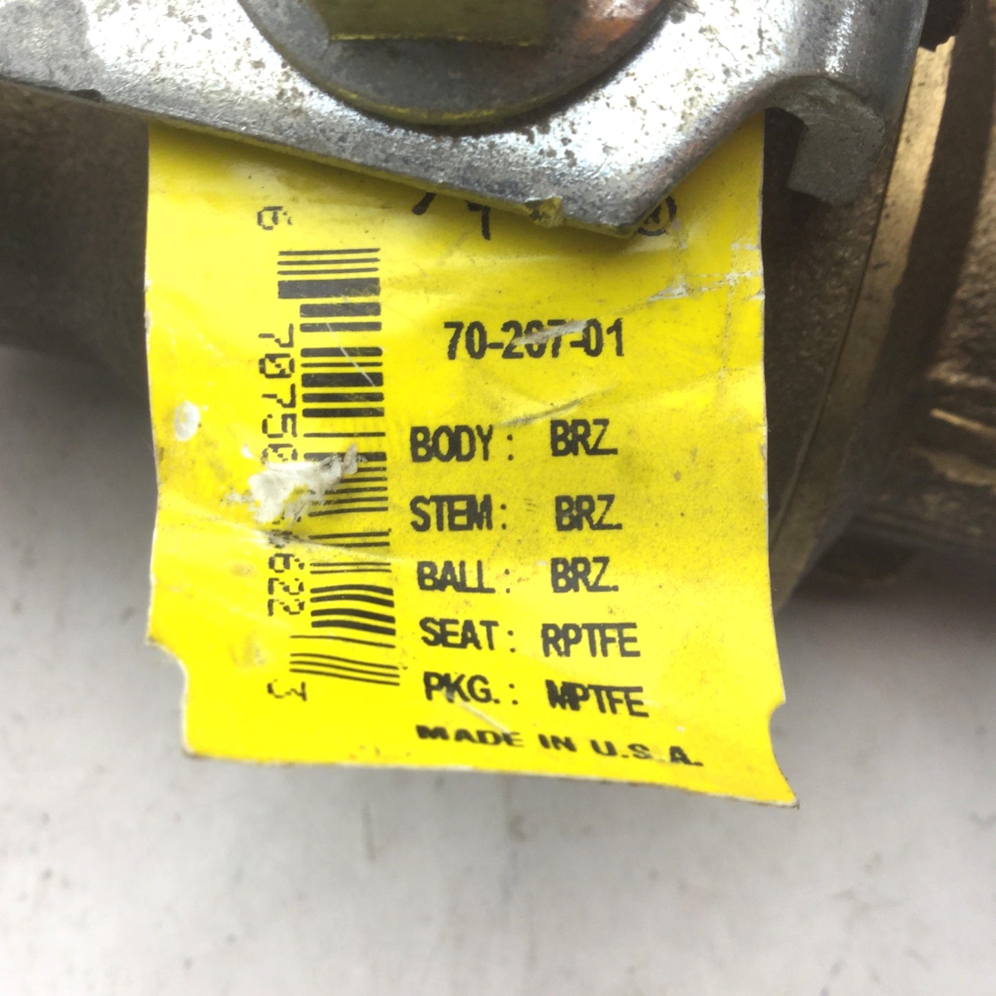 Used Apollo CII 1-1/2 Brass Ball Valve, 600 WOG, Bronze Threaded 1-1/2" NPT