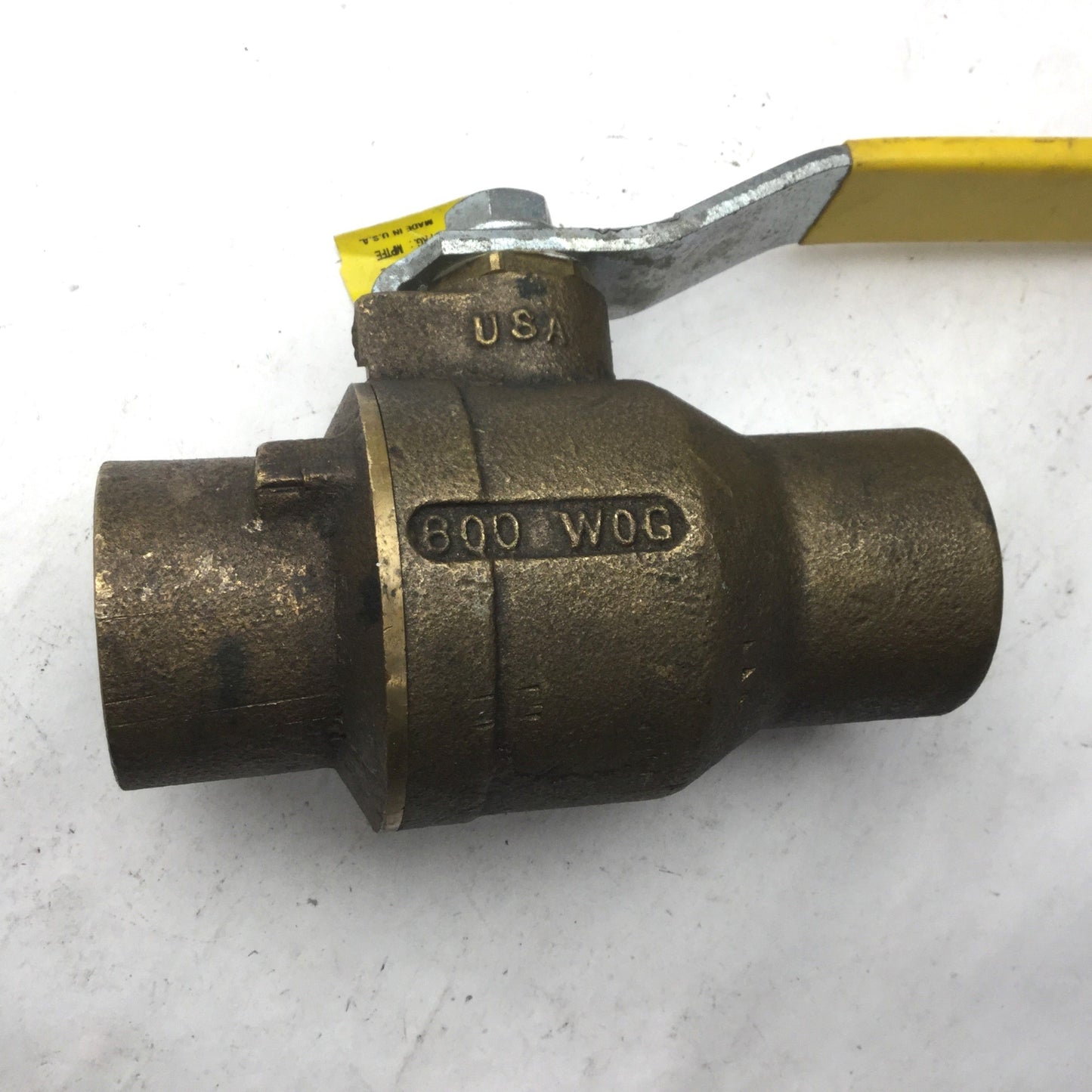 Used Apollo CII 1-1/2 Brass Ball Valve, 600 WOG, Bronze Threaded 1-1/2" NPT