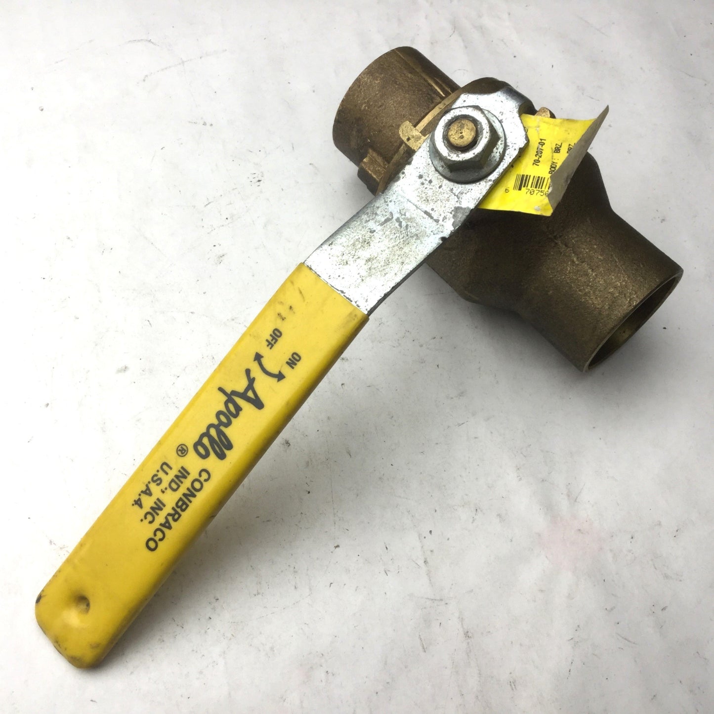 Used Apollo CII 1-1/2 Brass Ball Valve, 600 WOG, Bronze Threaded 1-1/2" NPT