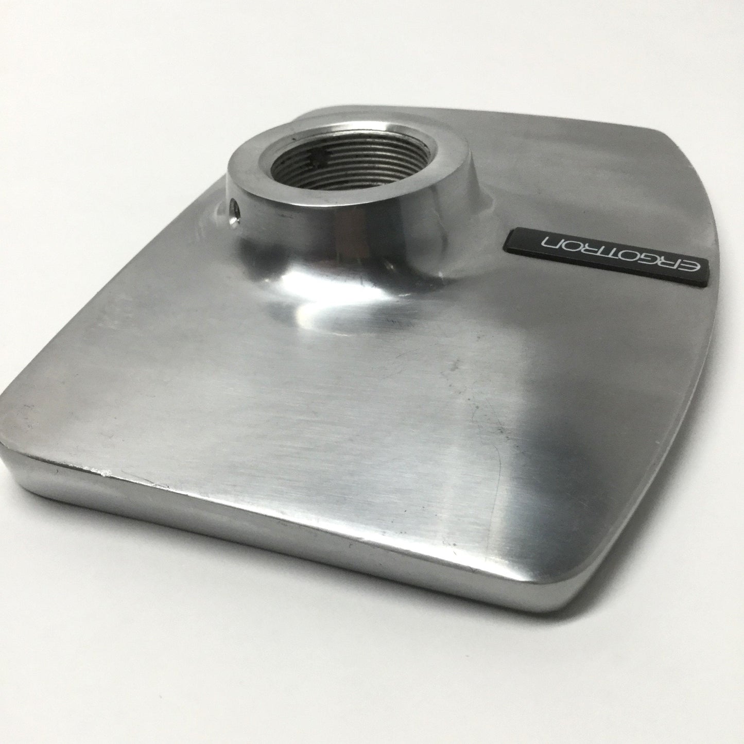 Used Ergotron 45-295-026 LX Desk Mount Polished Aluminum Base, 1-3/8" Threaded Bore