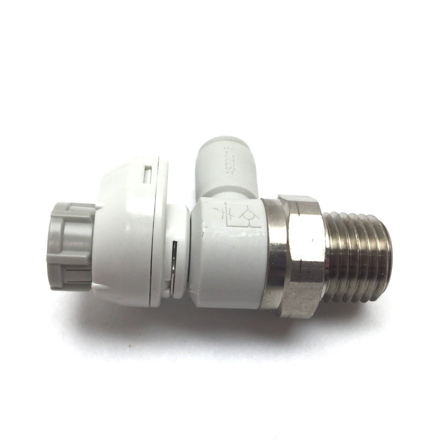 New – Open box Lot of 8 SMC AS2201FS-N02-06 Speed Controller Fitting With Scale, 1/4" NPT 6mm