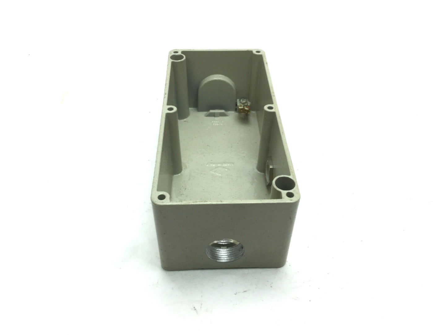 Used Ilme A2M 0920.06 Push Button Enclosure 6x 22mm Holes Aluminum 92x205x86 mm