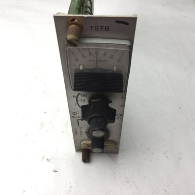 Used Reliance 0-51811-1 TSTB Control Board, Electronic Voltmeter DC Test Card