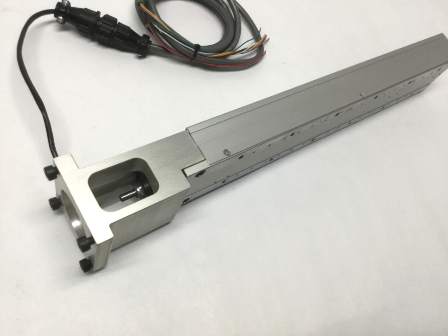 Used Parker 402006LNMSD3L3C2M1 Linear Ball Bearing Positioner, 6" Travel, 5mm Lead