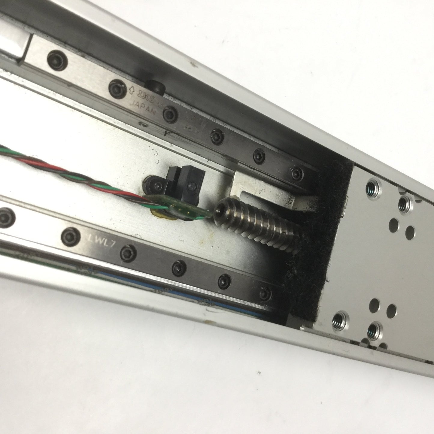 Used Parker 402006LNMSD3L3C2M1 Linear Ball Bearing Positioner, 6" Travel, 5mm Lead