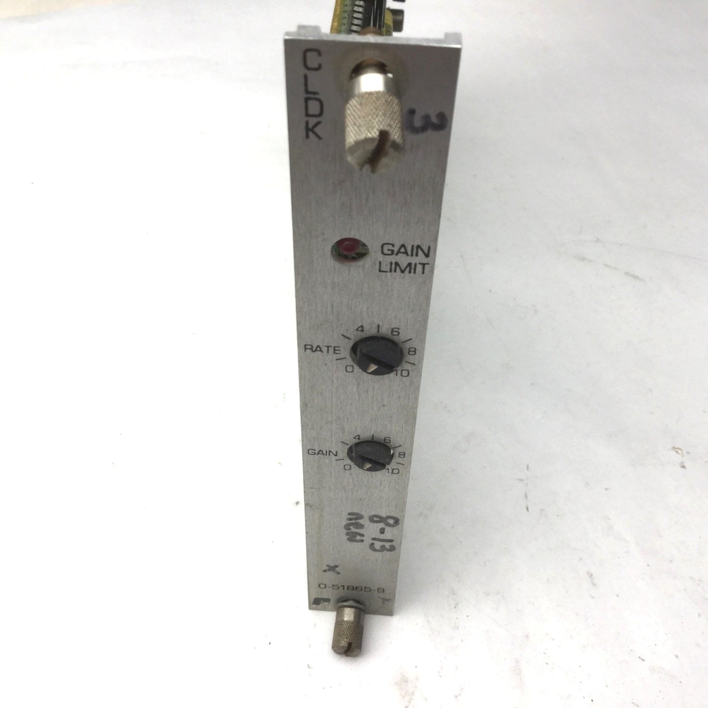 Used Reliance 0-51865-9 CLDK Electric Current Loop Module Card, Rate & Gain Dials