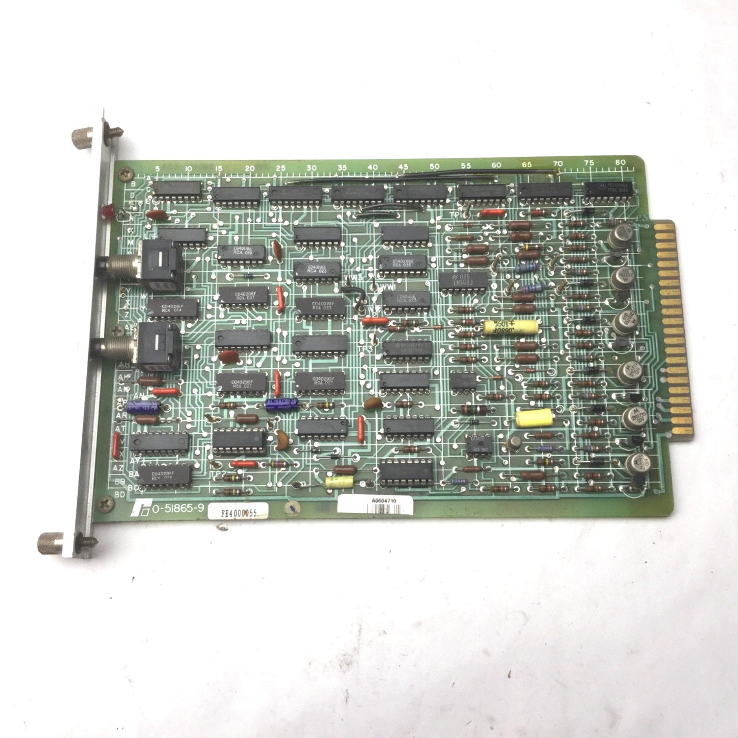 Used Reliance 0-51865-9 CLDK Electric Current Loop Module Card, Rate & Gain Dials