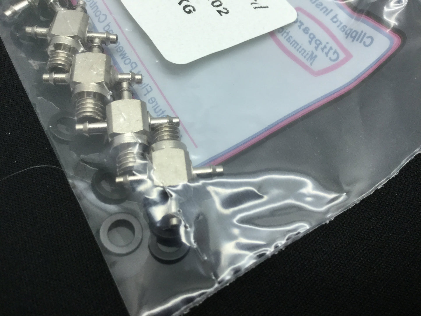 New – Open box Clippard XT2-202 Standard Hose Cross Fittings x5 , 1/16" Barb 10-32 Thread