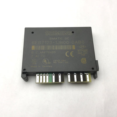 Used Siemens 6ES7 123-1JB00-0AB0 Electronic Analog Module, Simatic SC