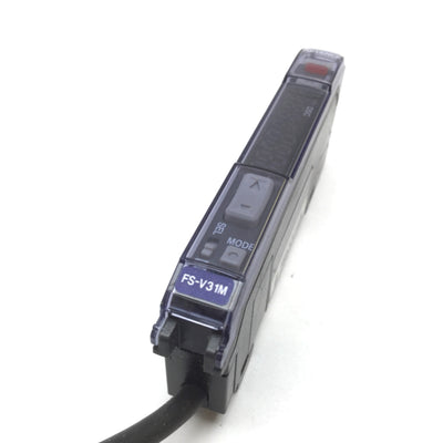 Used Keyence FS-V31M Photoelectric Sensor Fiber Optic Amplifier, 12-24VDC, NPN