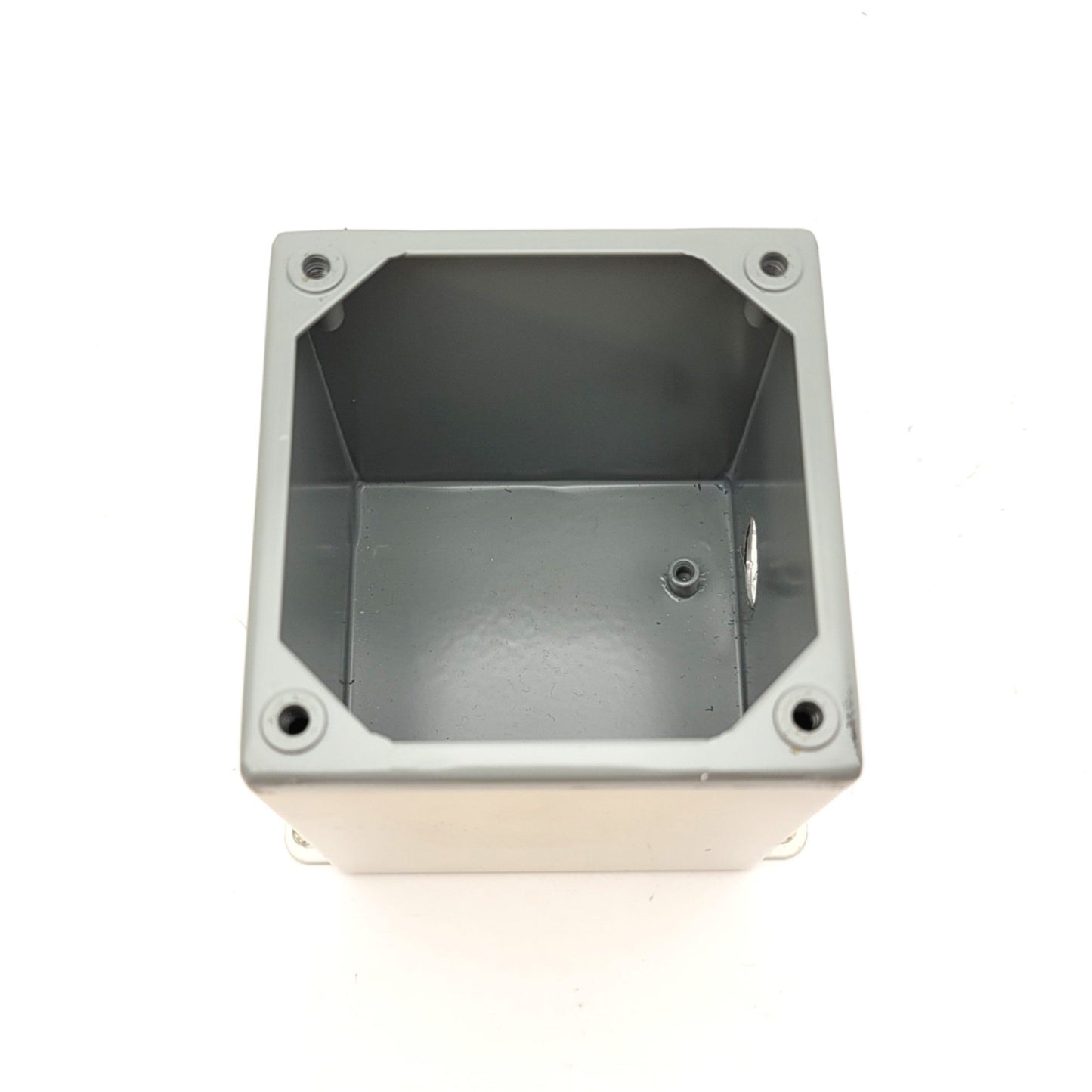 Used Hoffman E-1PBX Push-Button Enclosure 4"(L) x 4"(W) x 4-3/4"(D), NEMA 12, IP65
