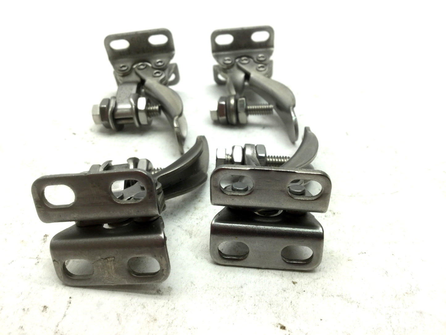 Used De-Sta-Co Stainless Horizontal Hold Down Lock Clamp 2x 205-USS & 2x 205-SSS