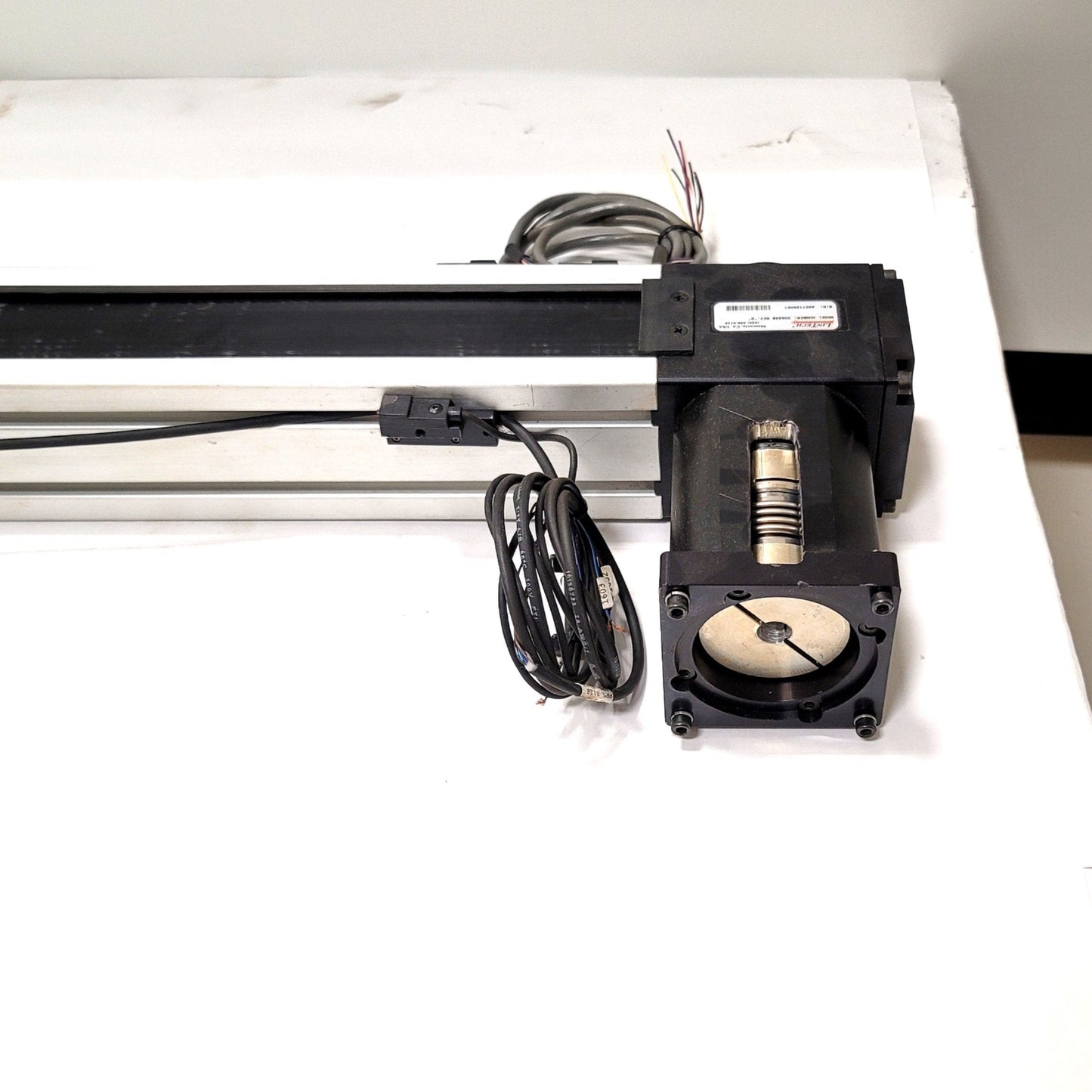 Used LinTech Model 206348 Belt Drive Linear Actuator NEMA 34, Travel: 50", 12,650lbs