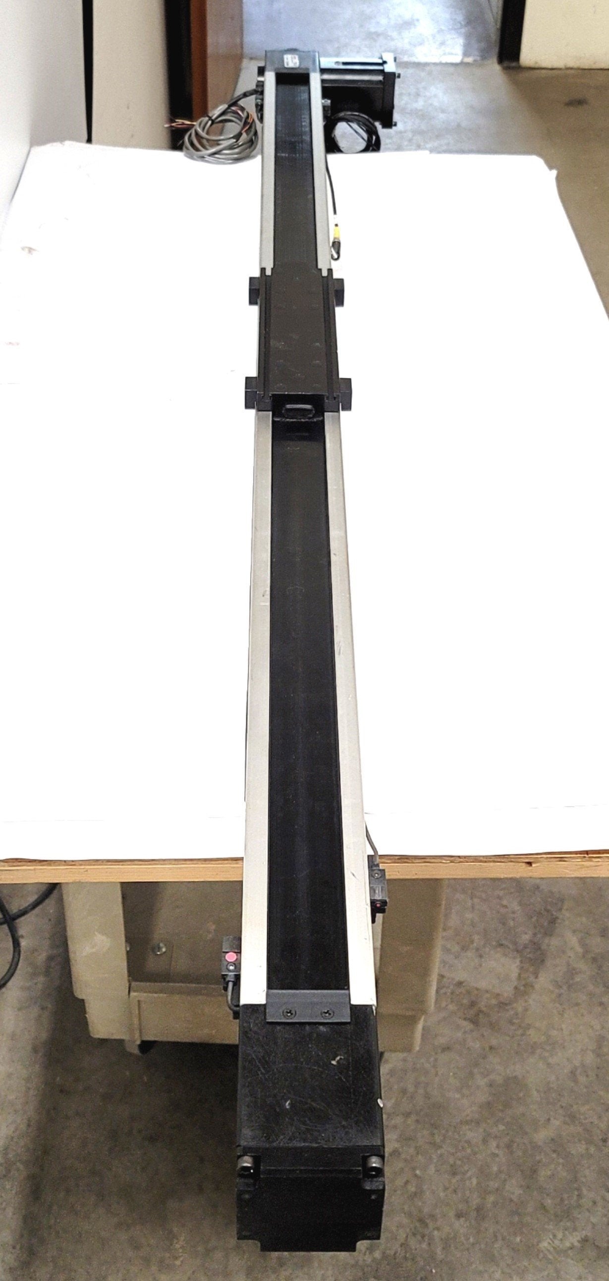 Used LinTech Model 206348 Belt Drive Linear Actuator NEMA 34, Travel: 50", 12,650lbs