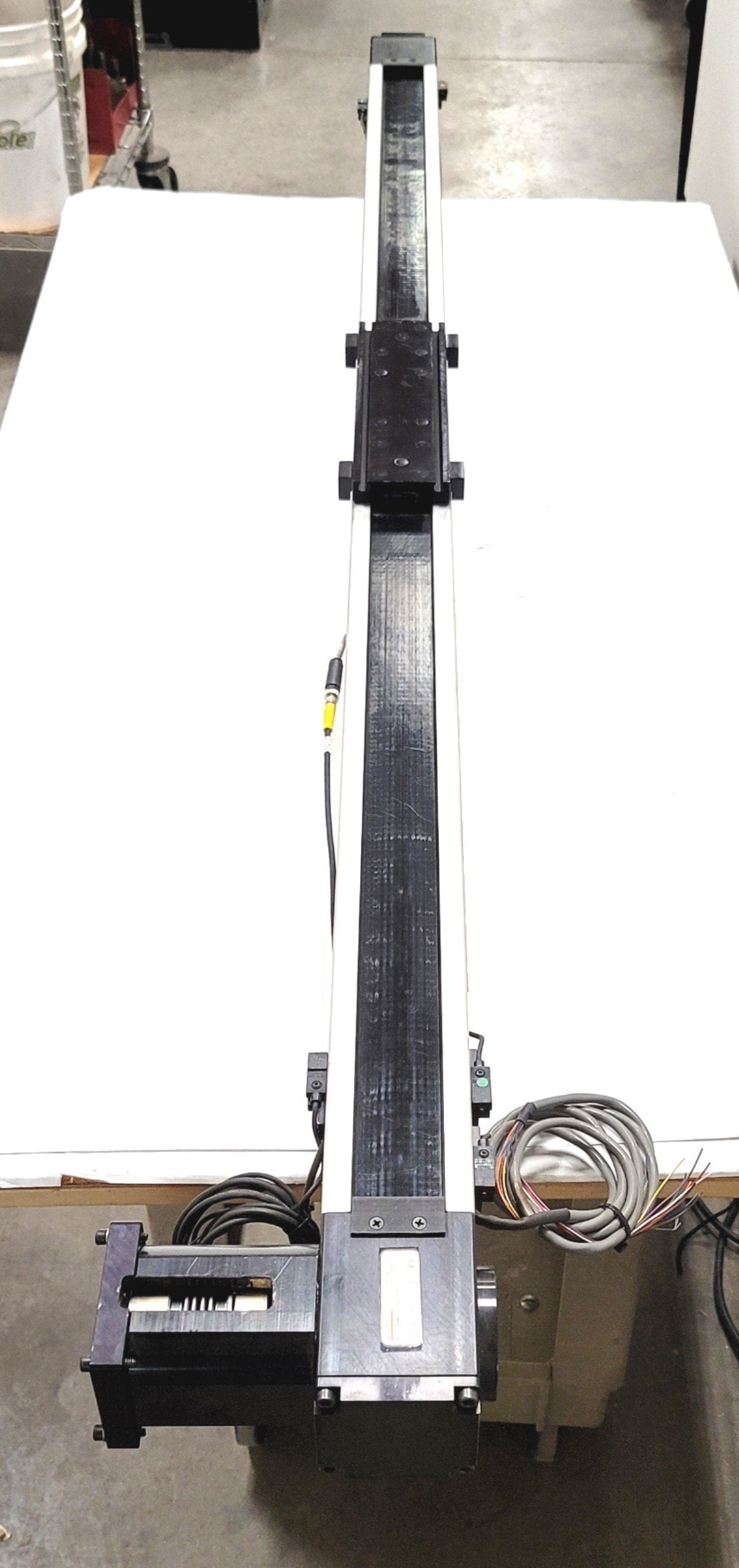 Used LinTech Model 206348 Belt Drive Linear Actuator NEMA 34, Travel: 50", 12,650lbs